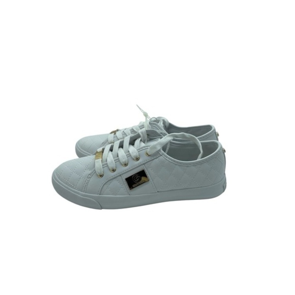 GBC Guess Los Angeles White Lace Up Low Top Sneakers Shoes Women's‎ Size 8.5